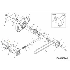 Messerverstellstange 747-04110A Original MTD