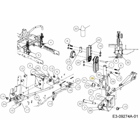 Abstandshalter 750-05673 Original MTD | Newgardenstore.eu