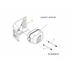 Schalldämpferabdeckung 751-11791 Original MTD | Newgardenstore.eu