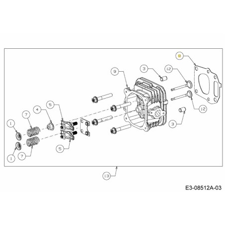 Zylinderkopfdichtung 751-14431 Original MTD | Newgardenstore.eu