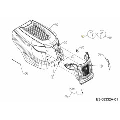 HEADLIGHT REFLECTORS RH:K-STY 777X43039 ORIGINAL MTD | Newgardenstore.eu