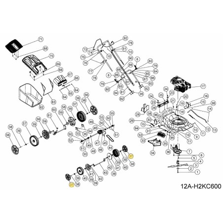ÄUSSERE NABENABDECKUNG FÜR 8"-RAD 092.70.032 ORIGINAL MTD | Newgardenstore.eu