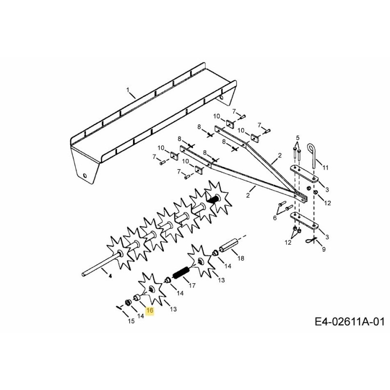 Poulie d'espacement AF-48130 ORIGINALE MTD
