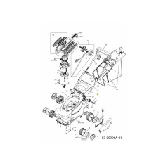 ALETA TRASERA MTD ROJA 0638 092.61.230 ORIGINAL MTD | Newgardenstore.eu