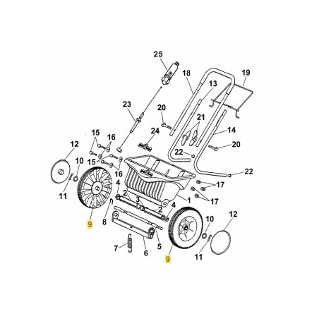WHEEL, 300MM DIA. 5450500 ORIGINAL MTD | Newgardenstore.eu