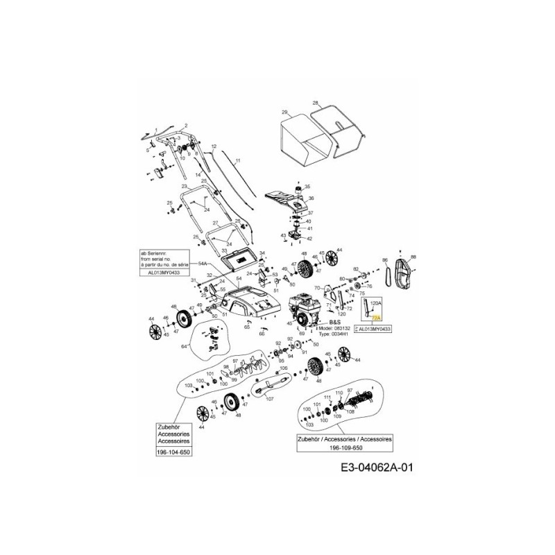 BRACKET IDLER PIVOT 707-06042A ORIGINAL MTD