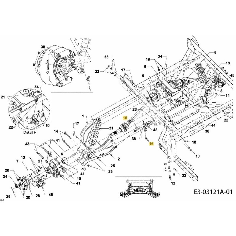 TORNILLO HEXAGONAL 710-04640 ORIGINAL MTD