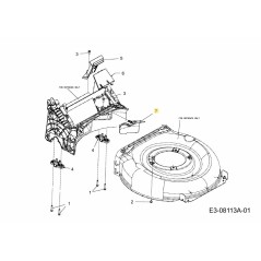 RÜCKSEITE 731-08666A ORIGINAL MTD | Newgardenstore.eu
