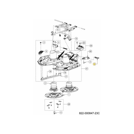 Wellenbaugruppe Decklift 731-26588 Original MTD | Newgardenstore.eu