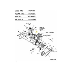 BOUTON DE STARTER 731-2825 ORIGINAL MTD | Newgardenstore.eu