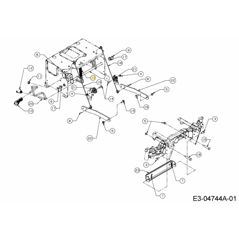 MOLLA-ESTENSIONE 0,865OD x 4,68 LG 732-0826A ORIGINALE MTD