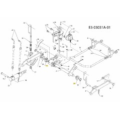 Flangia del cuscinetto 741-0170 ORIGINALE MTD