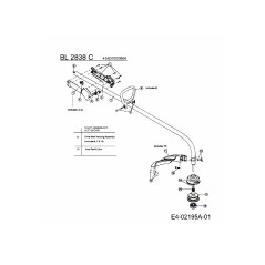 Bobine intérieure de moulinet 753-1155 d'origine MTD | Newgardenstore.eu