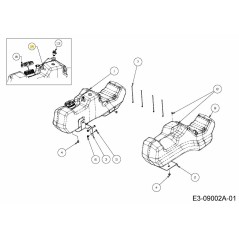 TANQUE DE COMBUSTIBLE CON OJAL 02002253 ORIGINAL MTD | Newgardenstore.eu