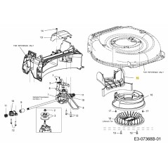 CVR ASM: CORREA: ASISTENCIA DEL VENTILADOR: 42 cm 631-05213 ORIGINAL MTD