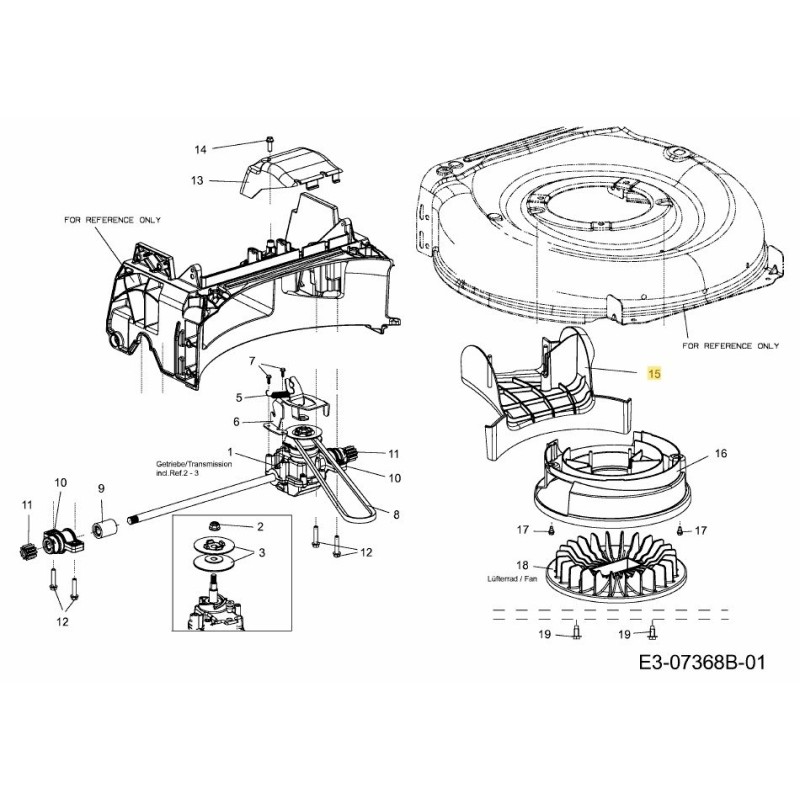 CVR ASM CINGHIA ASSISTENZA VENTOLA 42cm 631-05213 ORIGINALE MTD