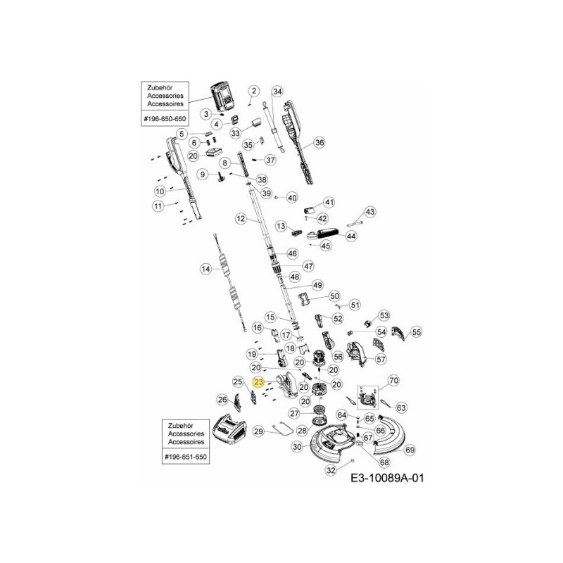 ALLOGGIAMENTO MOTORE DESTRO 731-12808 ORIGINALE MTD