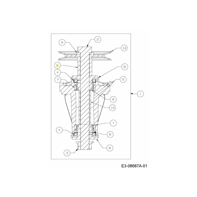 Puleggia distanziatrice 750-06145 ORIGINALE MTD