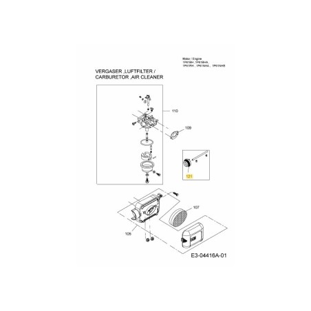 PRIMER 751-10639A ORIGINAL MTD | Newgardenstore.eu