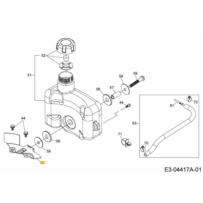BRACKET, FUEL TANK 751-11542 ORIGINAL MTD