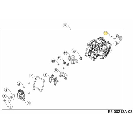 VALVOLA DI ASPIRAZIONE 751-16909 ORIGINALE MTD | Newgardenstore.eu