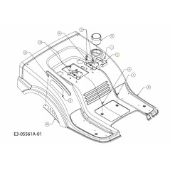 CVR SW SEAT 783-04877A-S ORIGINALE MTD | Newgardenstore.eu
