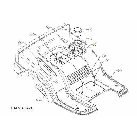 CVR SW SEAT 783-04877A-S ORIGINALE MTD | Newgardenstore.eu
