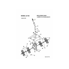 TAPA DE SUSPENSIÓN 791-612605 ORIGINAL MTD