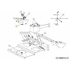 Rückschalter-Zapfwellenhalterung 01009905 Original MTD