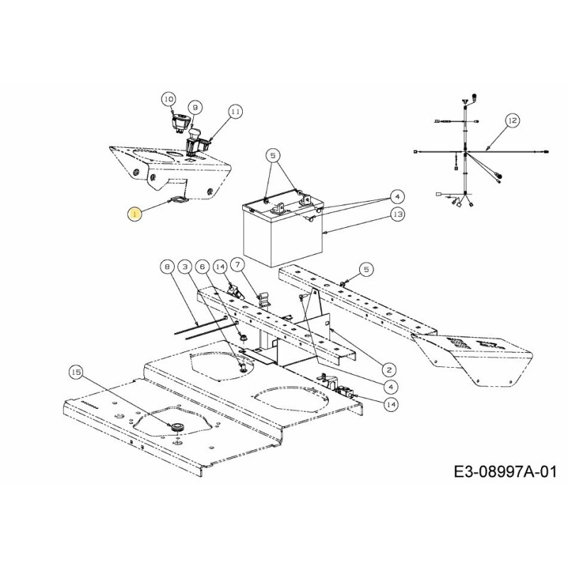 RETURN SWITCH PTO BRACKET 01009905 ORIGINAL MTD