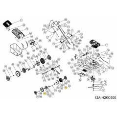 WHEEL ASSY. OF 8" 092.70.040 ORIGINAL MTD | Newgardenstore.eu