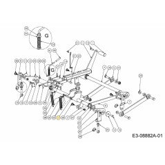 Vis à tête hexagonale 1/4-20 x 5,0 710-05418 d'origine MTD