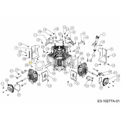 GUARNIZIONE TESTATA CILINDRO SINISTRA 721-04912 ORIGINALE MTD