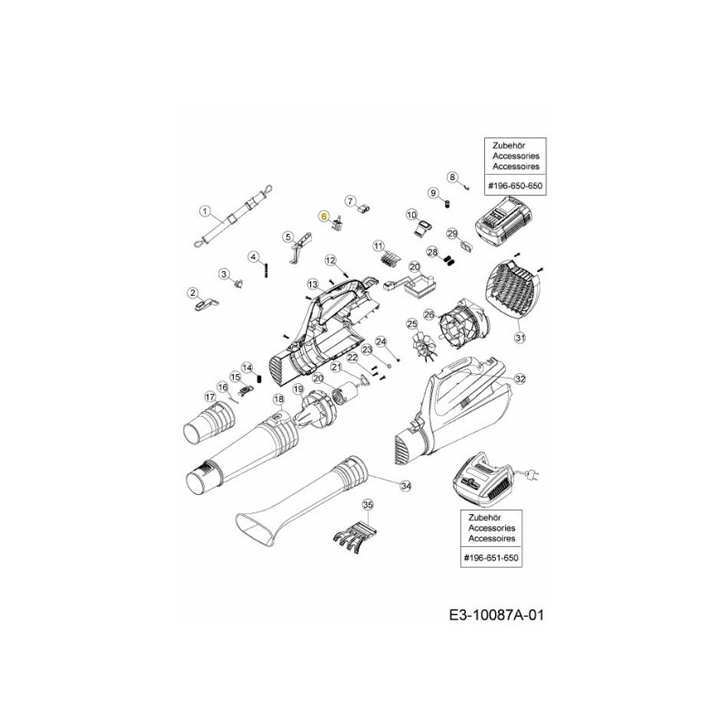 Interruttore di sicurezza 725-07056 ORIGINALE MTD Interruttore di sicurezza 725-07056 ORIGINALE MTD