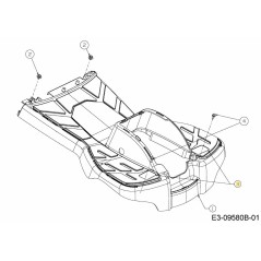 REAR COVER 731-08753B ORIGINAL MTD | Newgardenstore.eu