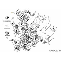 TAPA DE BATERÍA 753-10744 ORIGINAL MTD | Newgardenstore.eu