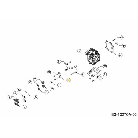 VALVOLA DI ASPIRAZIONE 751-14225 ORIGINALE MTD | Newgardenstore.eu