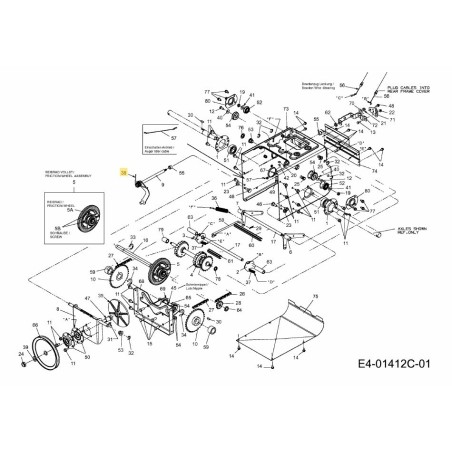 Torsionsfeder 732-04385 Original MTD | Newgardenstore.eu