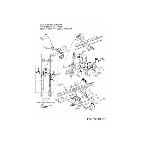 TENSIONE DEL FRENO A MOLLA 732-04889 ORIGINALE MTD | Newgardenstore.eu