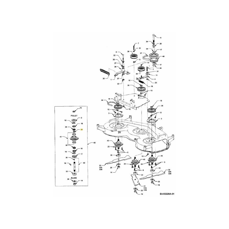 Abstandshalter 741-3030 Original MTD