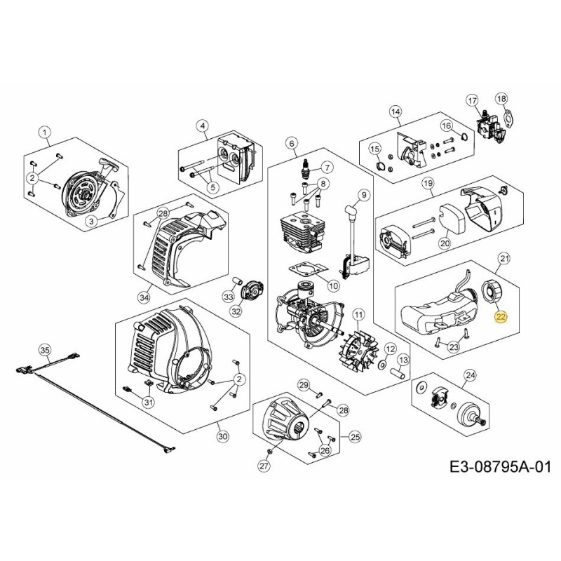 TAPPO SERBATOIO GAS 841-011722S ORIGINALE MTD TAPPO SERBATOIO GAS 841-011722S ORIGINALE MTD