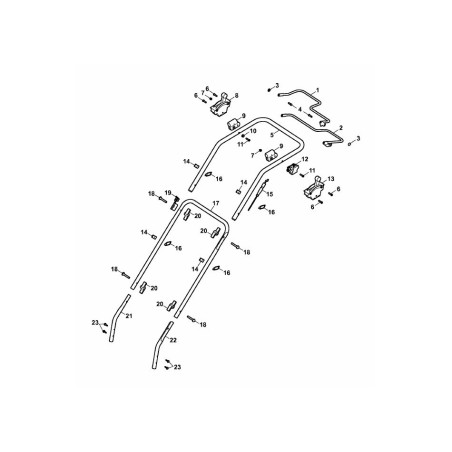 ADJUSTING LEVER 4016040 ORIGINAL MTD | Newgardenstore.eu