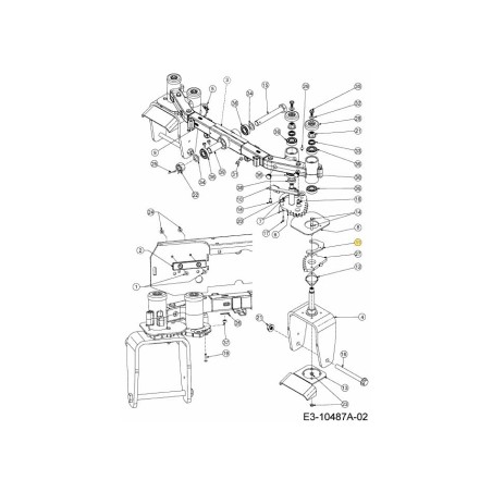 SPACER PLATE 703-10389-CY ORIGINAL MTD | Newgardenstore.eu