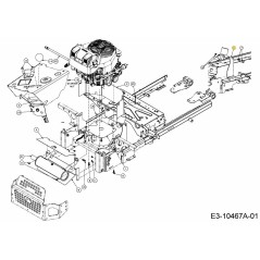 STAFFA DI SUPPORTO 703-11077-CY ORIGINALE MTD