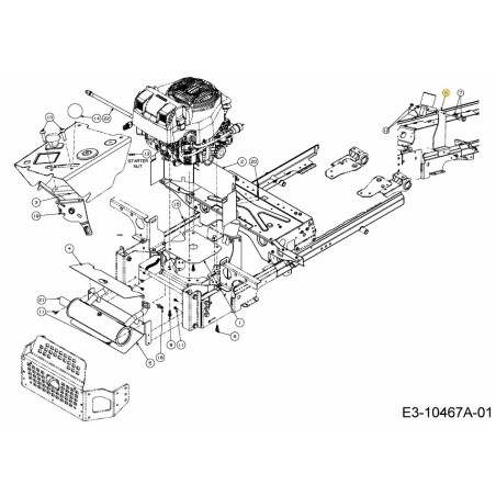 SUPPORT BRACKET 703-11077-CY ORIGINAL MTD | Newgardenstore.eu