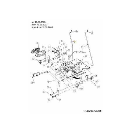 VARILLA:CONT:BLOQUEO DE FRENO 747-04093A ORIGINAL MTD | Newgardenstore.eu