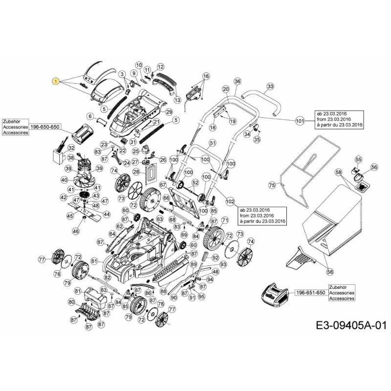 COPERCHIO DELLA BATTERIA 092.64.556 ORIGINALE MTD