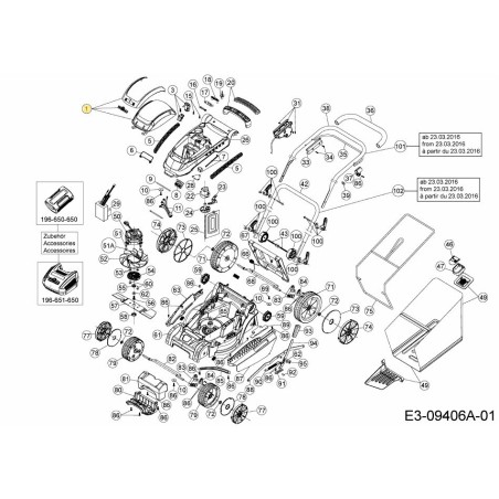 BATTERIEABDECKUNG 092.64.557 ORIGINAL MTD | Newgardenstore.eu