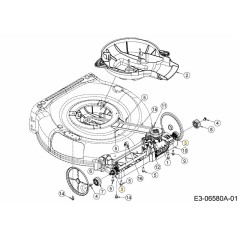 Achslager 641-00019 Original MTD | Newgardenstore.eu