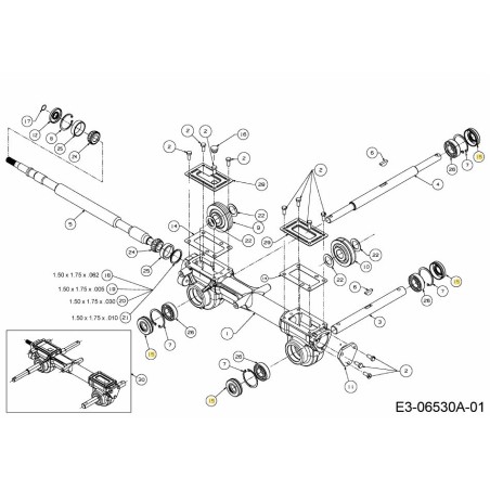 Wellendichtung 721-04232 Original MTD | Newgardenstore.eu